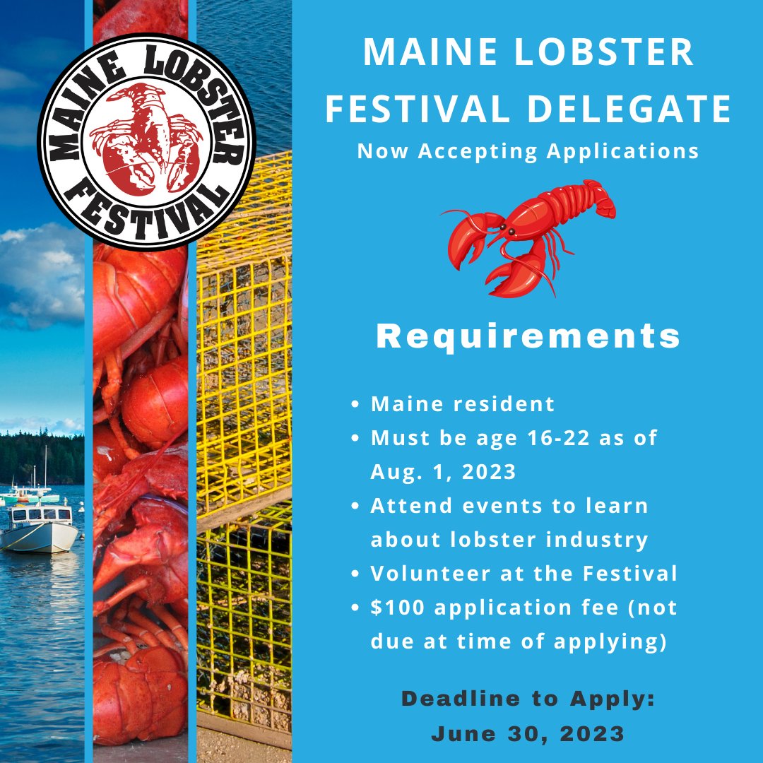 Maine Lobster Fest on Twitter "Only a few days left to apply for 