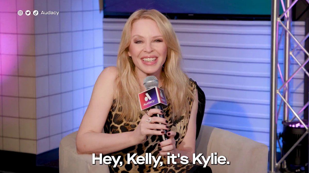 Kelly Clarkson answers Kylie Minogue's question about vocal range during #AudacyCheckIn