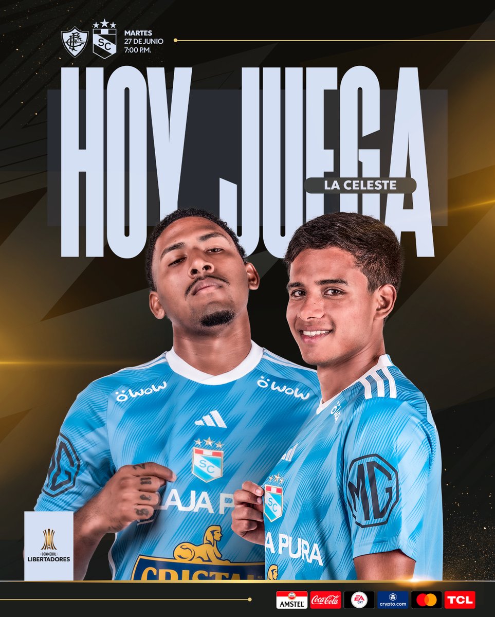 ClubSCristal's tweet photo. ¡𝙑𝙖𝙢𝙤𝙨 𝙘𝙚𝙡𝙚𝙨𝙩𝙚 𝙘𝙤𝙧𝙖𝙯𝙤́𝙣, 𝙫𝙖𝙢𝙤' 𝙖 𝙜𝙖𝙣𝙖𝙧...! 🎶

¡𝗘𝘀 𝗵𝗼𝘆! 💪

🔜@FluminenseFC ⚽️

#FuerzaCristal https://t.co/jCKtil9TfC