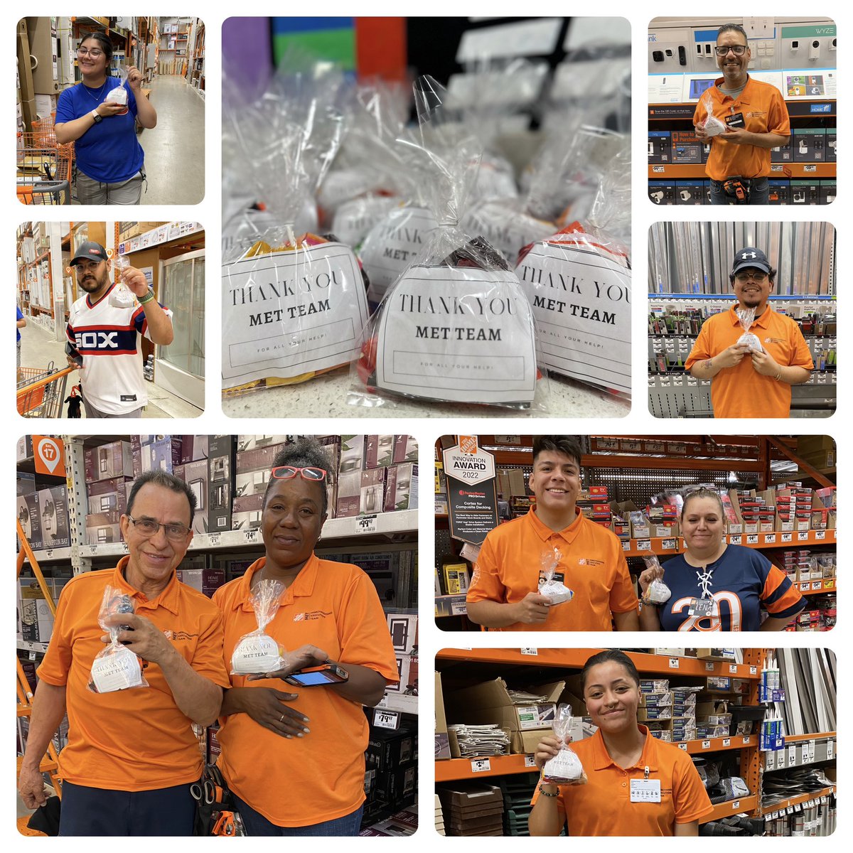 Kicking off MET appreciation week with some sweet treats for the team! 🧡🖤🧡@THDPimentel @williejimenez99 @D65Hutch @MikeRousek