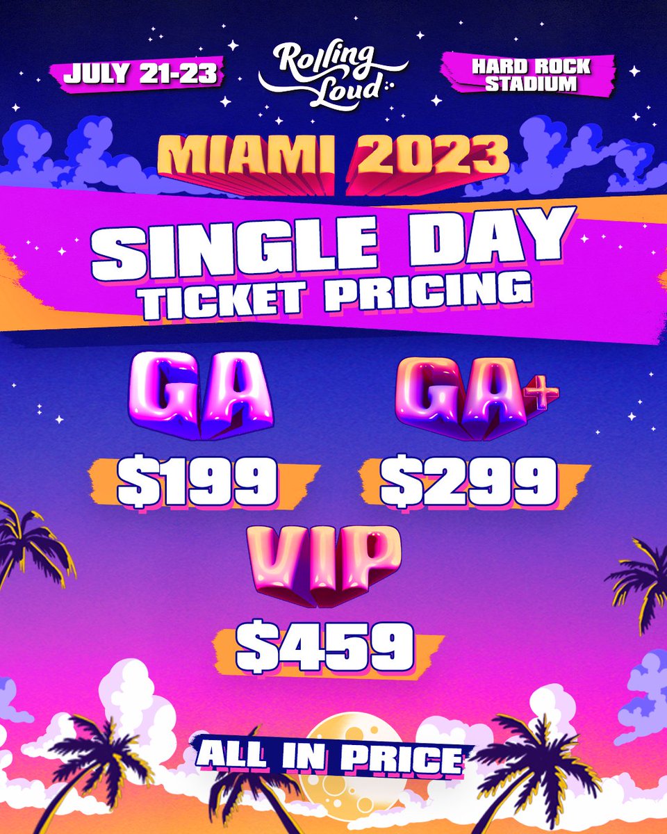 Yo! Limited single day tickets on sale tomorrow at 4pm ET, thanks to @shopgld 🔥 Real RL Fam, check your emails and texts for immediate early access 📱