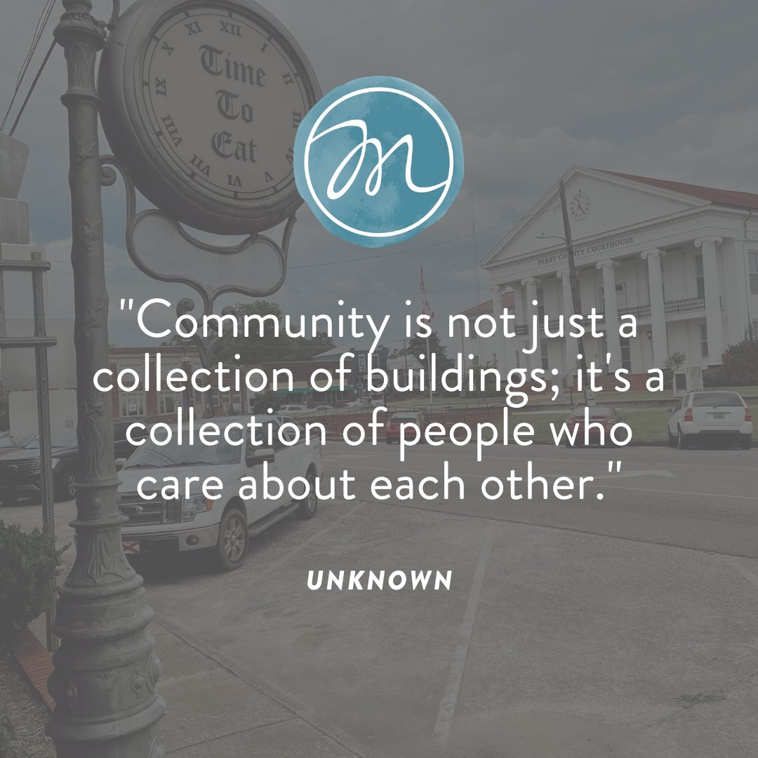 mainstmarional's tweet photo. "Community is not just a collection of buildings; it's a collection of people who care about each other." -Unknown. Let's always remember the essence of true community. It's not just about physical structures, but bonds we forge with one another. #OneMarion #MovingMarionForward❤️ https://t.co/VfoubrffEg