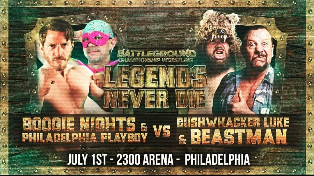🤩 Who will get banned from the @2300Arena when @bullyray5150 takes on @TheMattCardona?

We will find out this Saturday at Battleground Championship Wrestling #LegendsNeverDie.

LIVE on #FITE 🔗 bit.ly/BCWLNDFITE