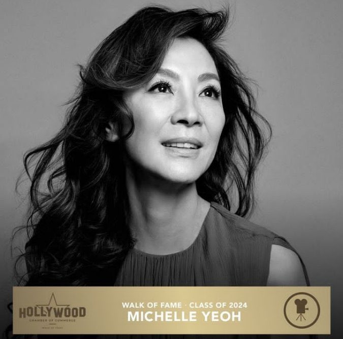 Academy Award winner Michelle Yeoh is getting a star on the Hollywood Walk of Fame