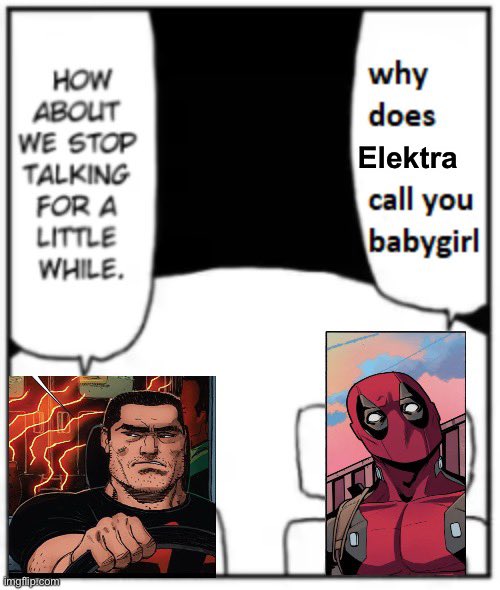 Can’t believe this didn’t come up in either Thunderbolts OR the #Deadpool vs #Punisher mini #Elektra