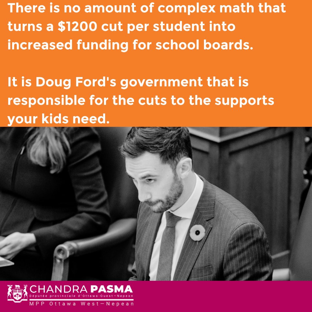 Just saying. 
#OnPoli

(Also? It’s time for Ontario to think about MPP <a href="/ChandraPasma/">Chandra Pasma</a> as the next Minister of #OntEd!)