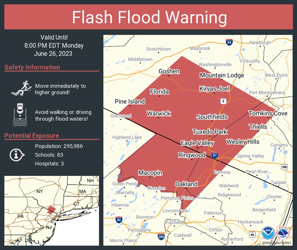 NY NJ PA Weather on Twitter "RT NWSNewYorkNY Flash Flood Warning