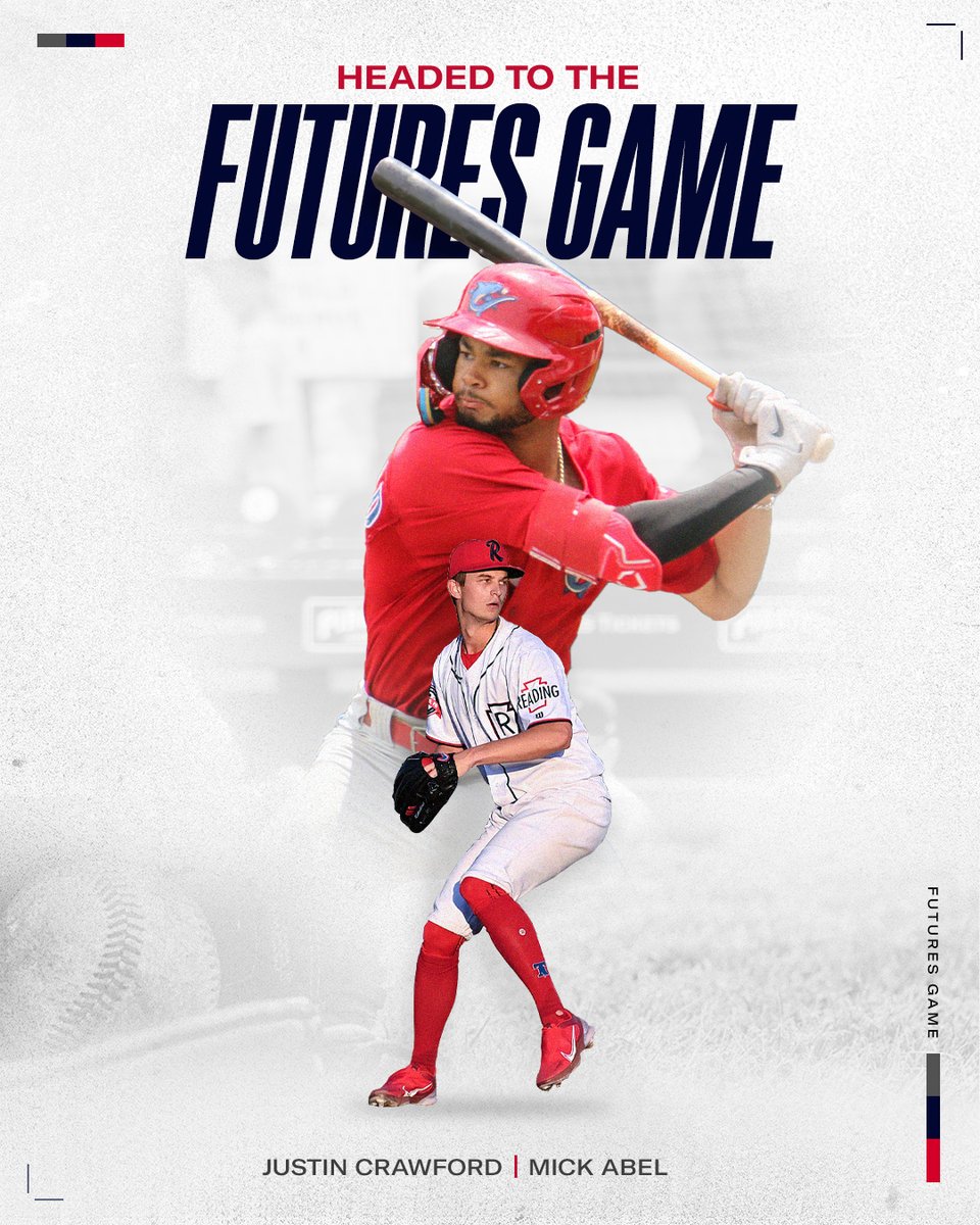Phillies Player Development (@philsplayerdev) on Twitter photo Seattle bound!
Congratulations to <a href="/Justincrawfordd/">Justin Crawford</a> and <a href="/mickabel13/">Mick Abel</a> on representing the <a href="/Phillies/">Philadelphia Phillies</a> in the 2023 All-Star Futures Game! Seattle bound!
Congratulations to <a href="/Justincrawfordd/">Justin Crawford</a> and <a href="/mickabel13/">Mick Abel</a> on representing the <a href="/Phillies/">Philadelphia Phillies</a> in the 2023 All-Star Futures Game!