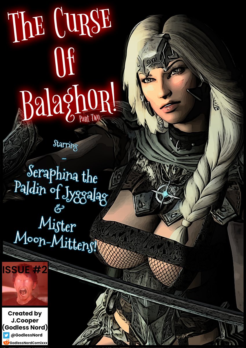 GodlessNord's tweet photo. The Curse of Balaghor! Pt.2

Yes it's finally finished! Part Two of Seraphina's epic journey to ride Skyrim of Daedric Artefacts!

Thank you for your support!

#NSFW #Skyrim #AdultComics https://t.co/a7Y1tZ6Xin