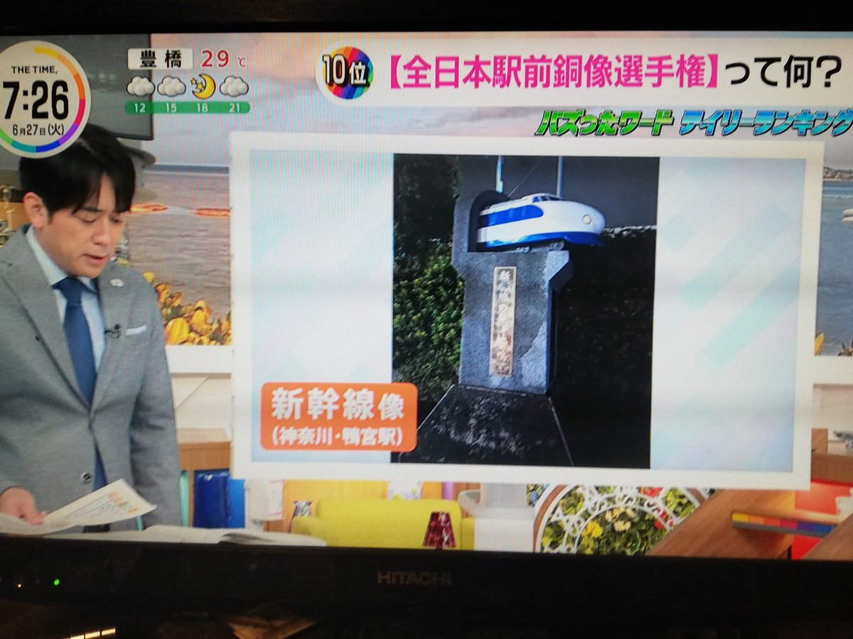 テレビで全日本駅前銅像選手権の話してる…