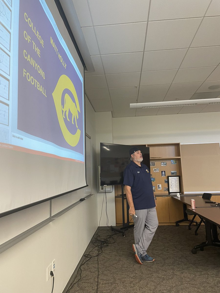 Hanging out at the California Coaches Conference at Concordia University Irvine with @holly_coach as he gives a talk on special teams and offense #thisIpromise