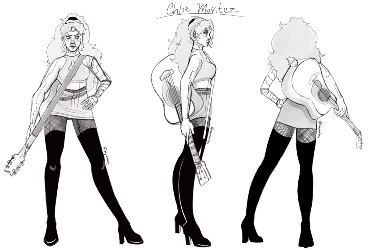 Ray_Ray_Raccoon's tweet photo. Here’s some more detailed drawings of Chloe, my Apex oc! Will be posting her back story soooooon!! 🦾🖤 #procreate #ocdrawing #oc #originalcharacter #myocs #apexlegends #apex #characterdesignsheet #characterdesignsketches #characterdesignreference https://t.co/RYci52G3mt
