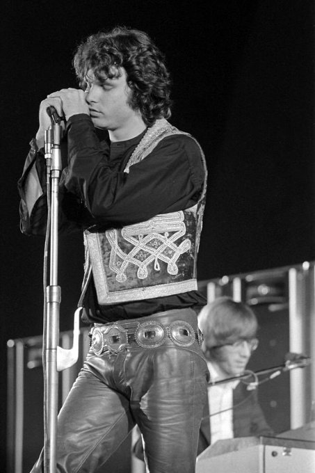 Jim Morrison at the Hollywood Bowl in Los Angeles, 1968. Photo by Henry Diltz.