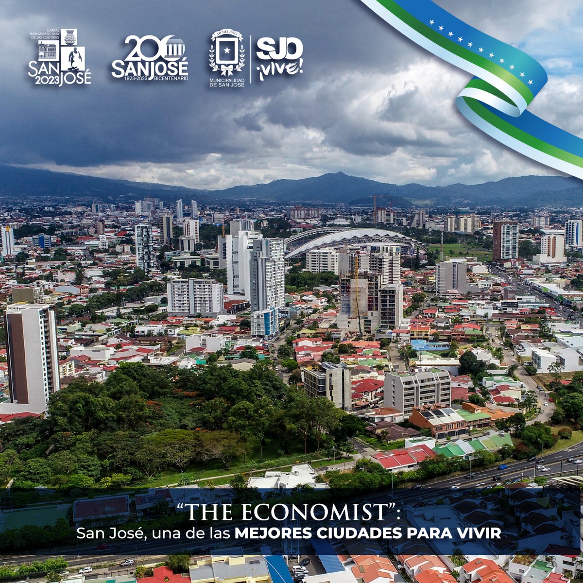 Municipalidad de San José (@munidesanjose) on Twitter photo Estudio de la Revista <a href="/TheEconomist/">The Economist</a> incluye a nuestra Capital entre las 10 mejores ciudades de América Latina para habitar. Más detalles: bit.ly/3CM4zGT
#SJOVive #BicentenarioSJO Estudio de la Revista <a href="/TheEconomist/">The Economist</a> incluye a nuestra Capital entre las 10 mejores ciudades de América Latina para habitar. Más detalles: bit.ly/3CM4zGT
#SJOVive #BicentenarioSJO