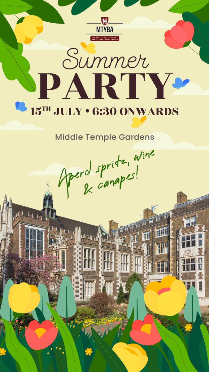 Tickets sales for our Summer Party are out!!! ☀️ Please book your tickets on eventbrite.co.uk/e/mtyba-summer…