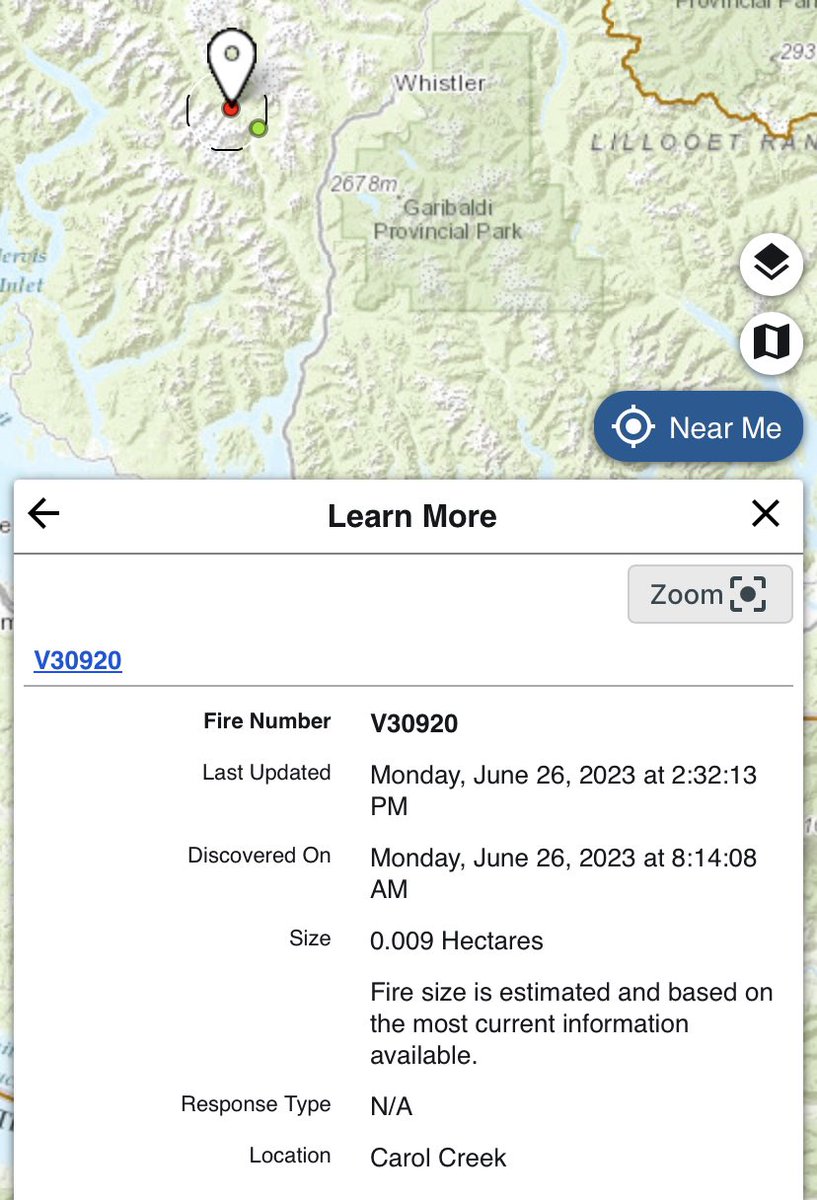 New #bcwildfire 30920 on the BCWS dashboard not far from the Shovelnose Creek fire

I have not heard anything to confirm this yet

#SeaToSky #Squamish #Whistler