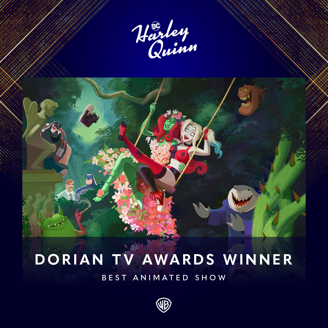 Congratulations to #HarleyQuinn for winning Best Animated Show at the #DorianTVAwards! #GALECA