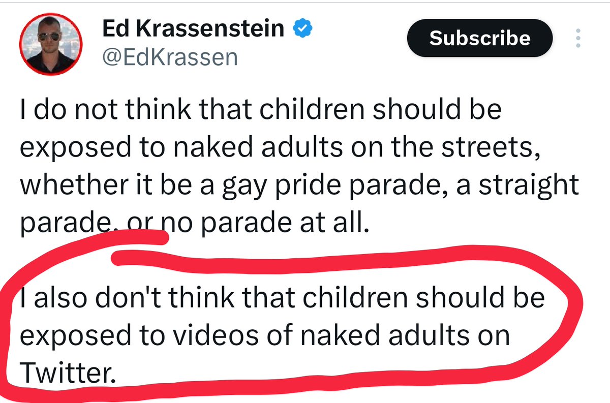 @EdKrassen There is literally a naked adult in your tweet. It's obvious that you're trying to normalize this perversion while saying you're not.