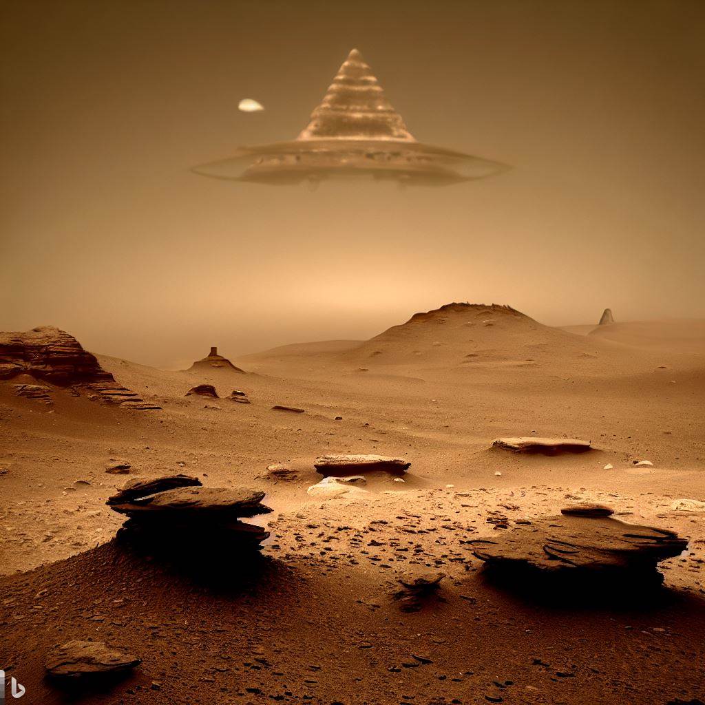 Image From Mars Showing Structure