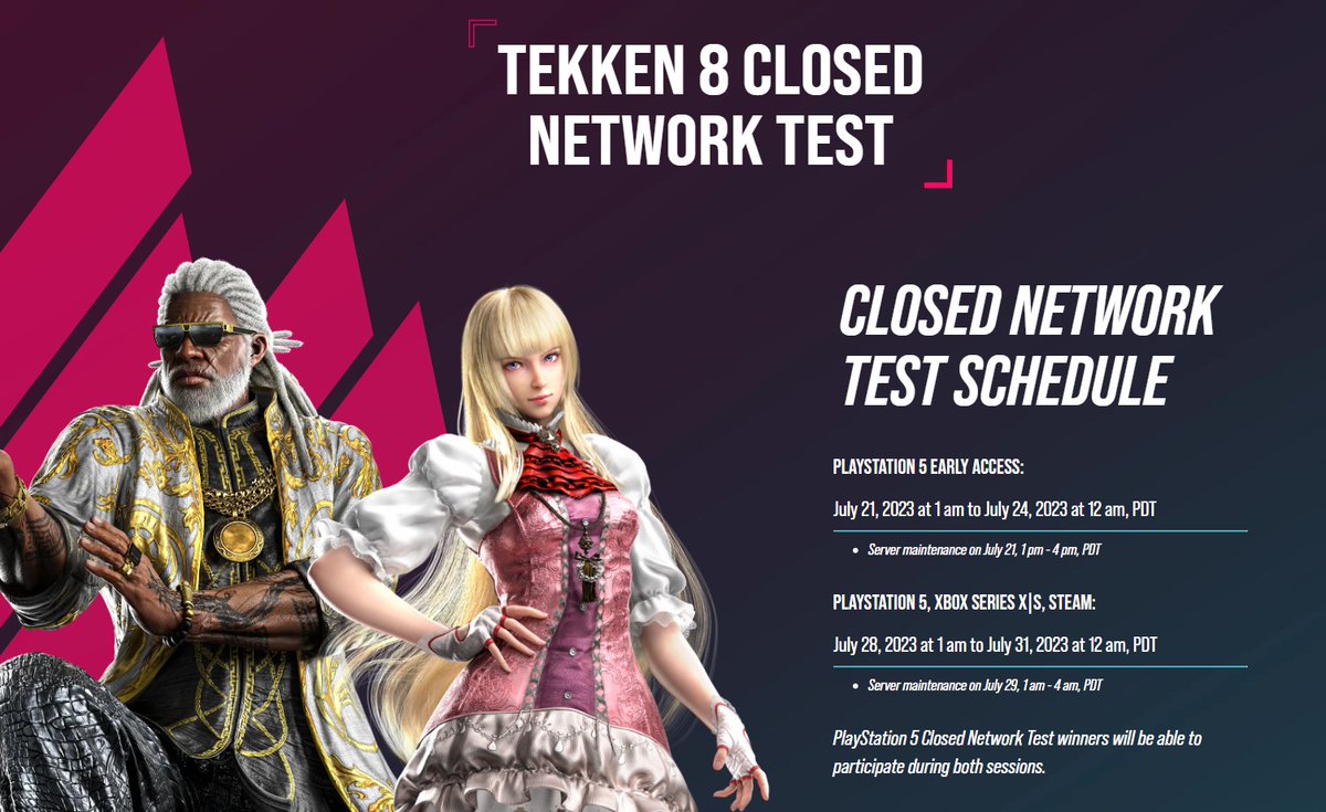 worthplaying's tweet image. Want a GUARANTEED slot in the #TEKKEN8 closed network test? You can win a VIP code along with an official #TEKKEN 8 arcade token. #TEKKEN8CNT #TWT2023

To enter: RT and follow @worthplaying. TWO winners will be chosen at 9pm Pacific Time tonight.

*Must be a US resident to win.