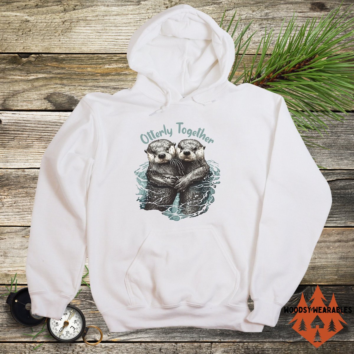Excited to share the latest addition to my #etsy shop: Otter Hoodie | Cute Otter Hoodie | Otterly Together etsy.me/46BnKBh #white #gray #pullover #otterlovergifts #otter #wildlifeclothing #funnyottershirt #animalenthusiast #giftforher