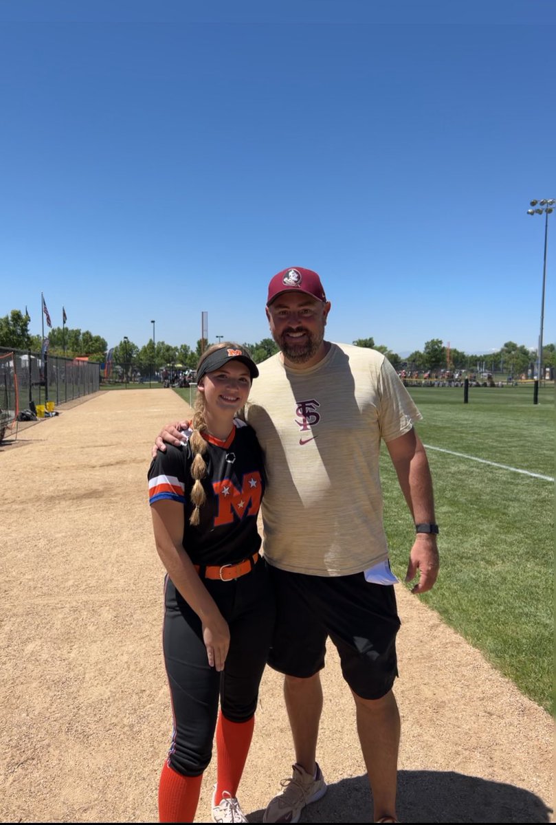 Big thanks to @FSU_Softball for another great camp in Colorado! It was a pleasure working with @Coach_Alameda , @TCam_FSUSB , and @FSU_CoachWilson again!! Go Noles🍢!!