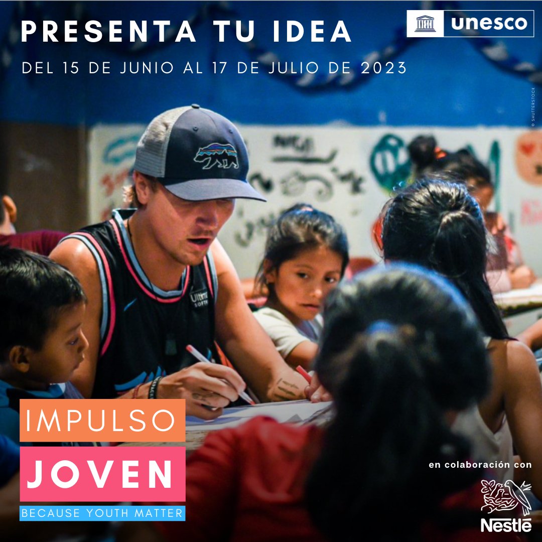 🌎Cerca del 23% de los jóvenes en América Latina y el Caribe carecen de acceso a empleo, educación o formación.

💡Si tienes una idea para cambiar esta dura realidad, ¡la @‌UNESCO_es y @‌Nestle quieren ayudarte!

Descubre #ImpulsoJoven: unesco.org/es/youth/matter