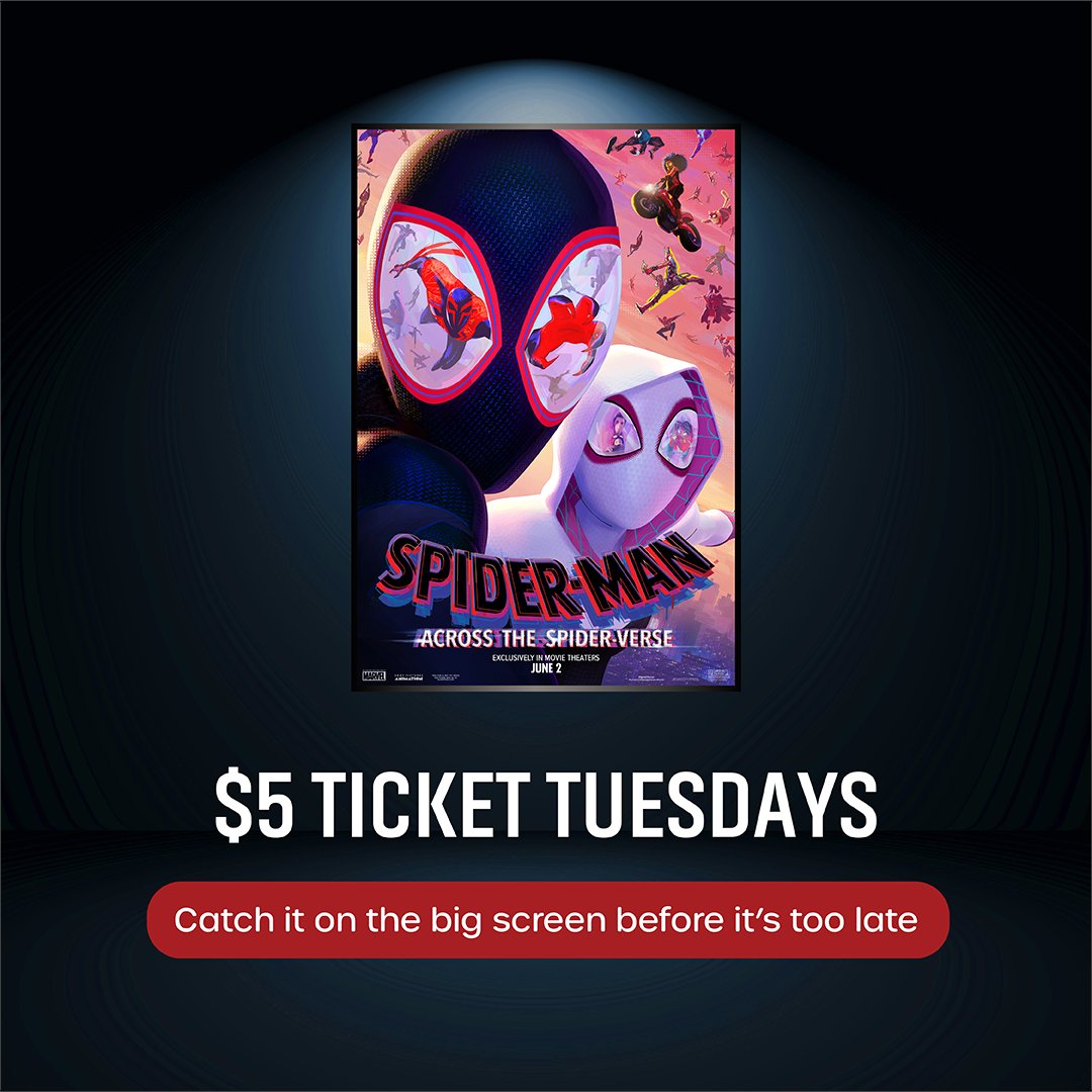 MJR Theatres on Twitter "Tomorrow is 5 Ticket Tuesday! 🤩 Don’t miss
