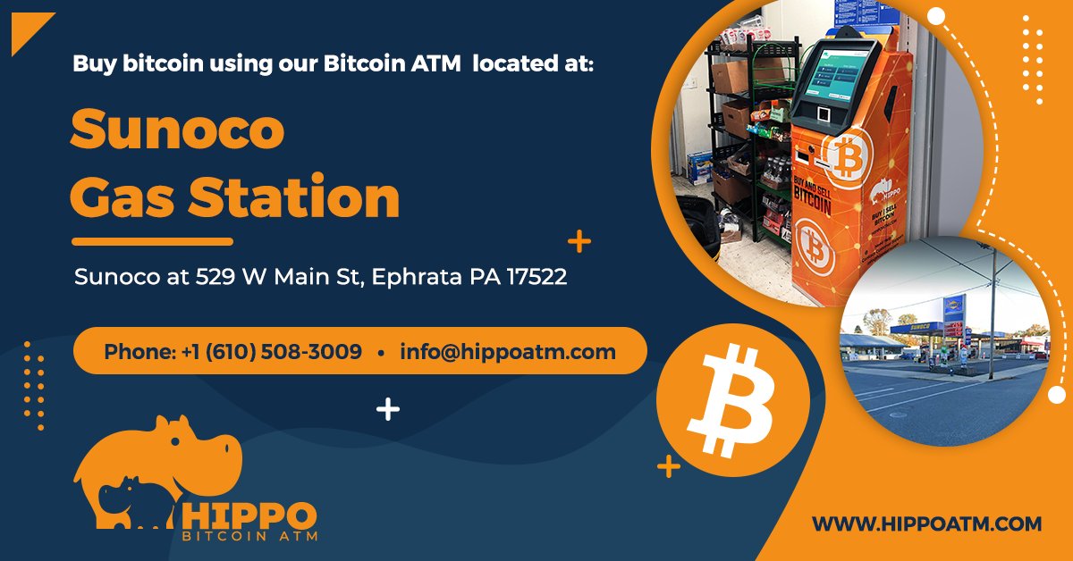 New #Bitcoin ATM at #Ephrata, PA! ⛽😎✔️
Located at 'Sunoco' Gas Station. Address: 175 S Reading Rd
Ephrata, PA 17522, Lancaster, PA 17601
 #buybitcoin #crypto #blockchain #bitcoinatm