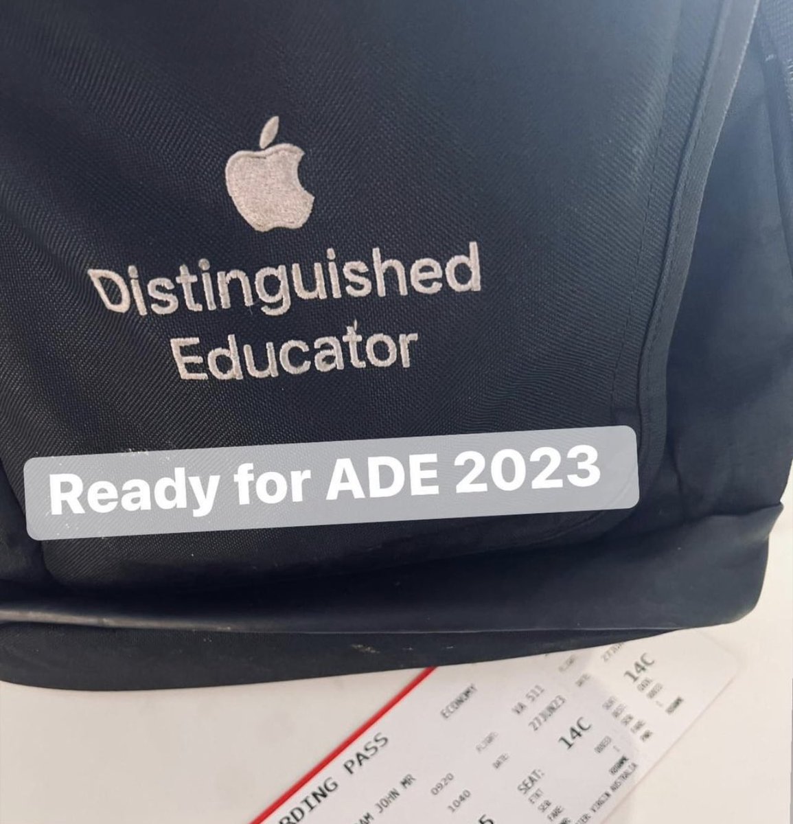 Ready for #ADE2023 #appleEDUchat 🍏 Looking forward to catching up with many of my Asia-Pacific friends! 💻