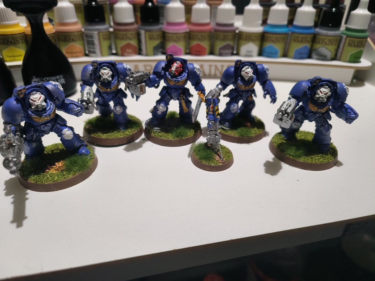 First unit from the leviathan box all painted up, not put transfers on in case I decide to switch from ultramarines #warhammer40000 #WarhammerCommunity #spacemarines #leviathan #40k