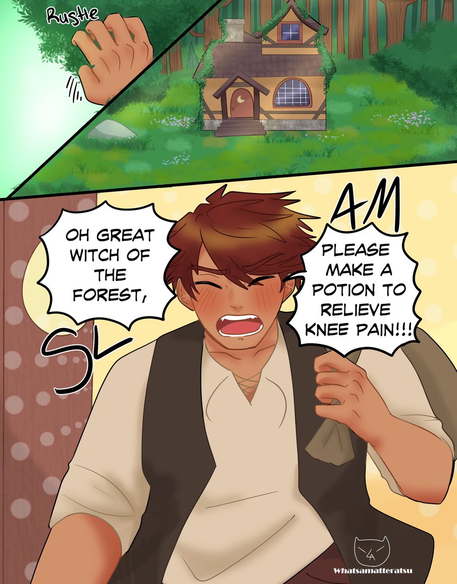Whatsamatterat's tweet photo. New long comic
Bewitching star, a witch au
(1/2)
#obeyme #bsau https://t.co/BG6W1B7eAH