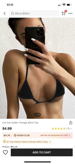 I neeeeeed this bikini top it&rsquo;s so cute and I would make such good swimming content https://t.co/Npw