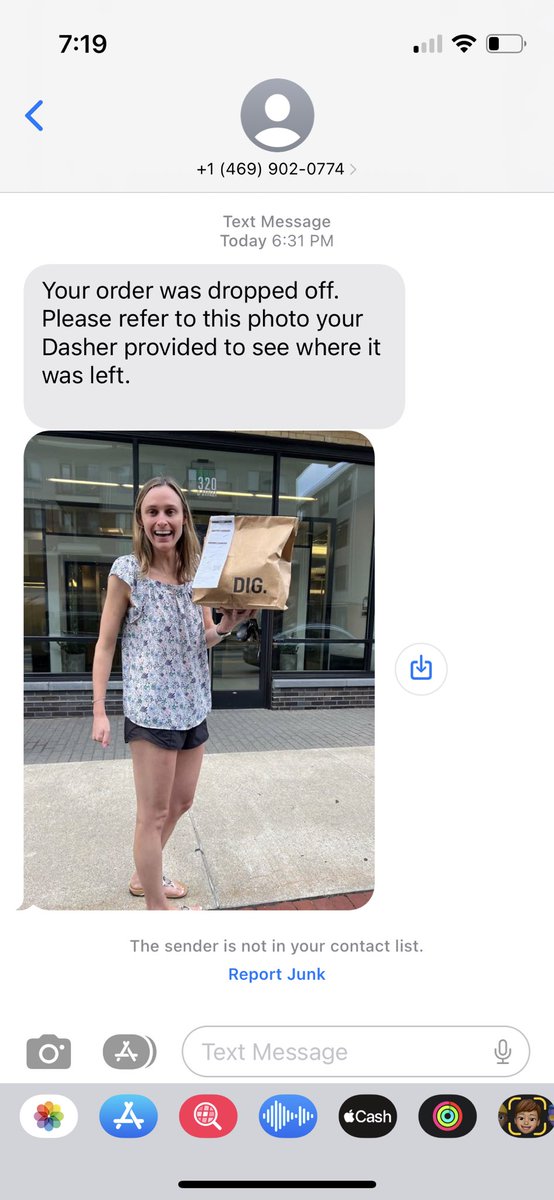 When you thought the DoorDash driver was kidding about taking your picture