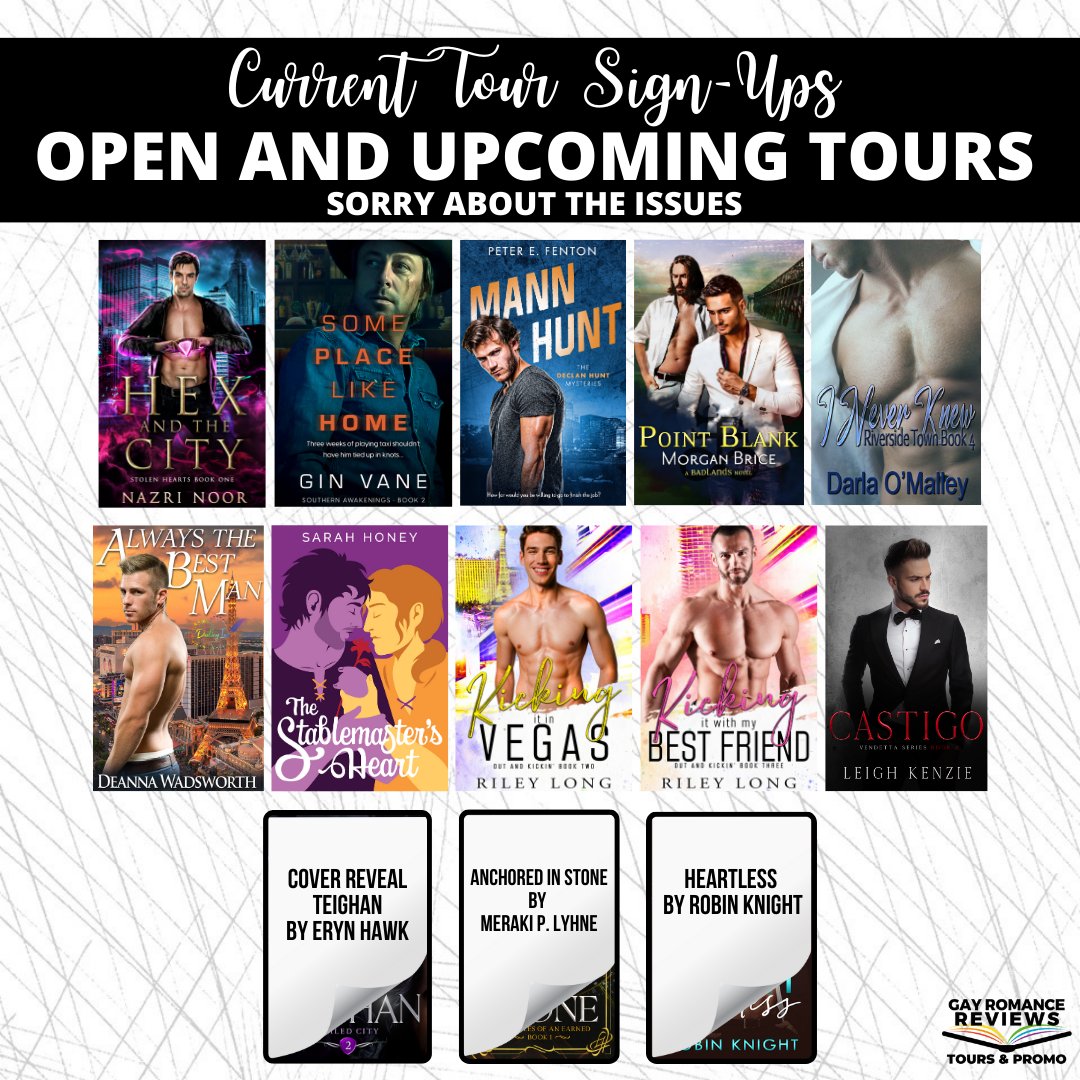 Check out the Open tours with GRR See all the open tours with GRR and sign-up today! - blog.gayromancereviews.com/open-upcoming-…