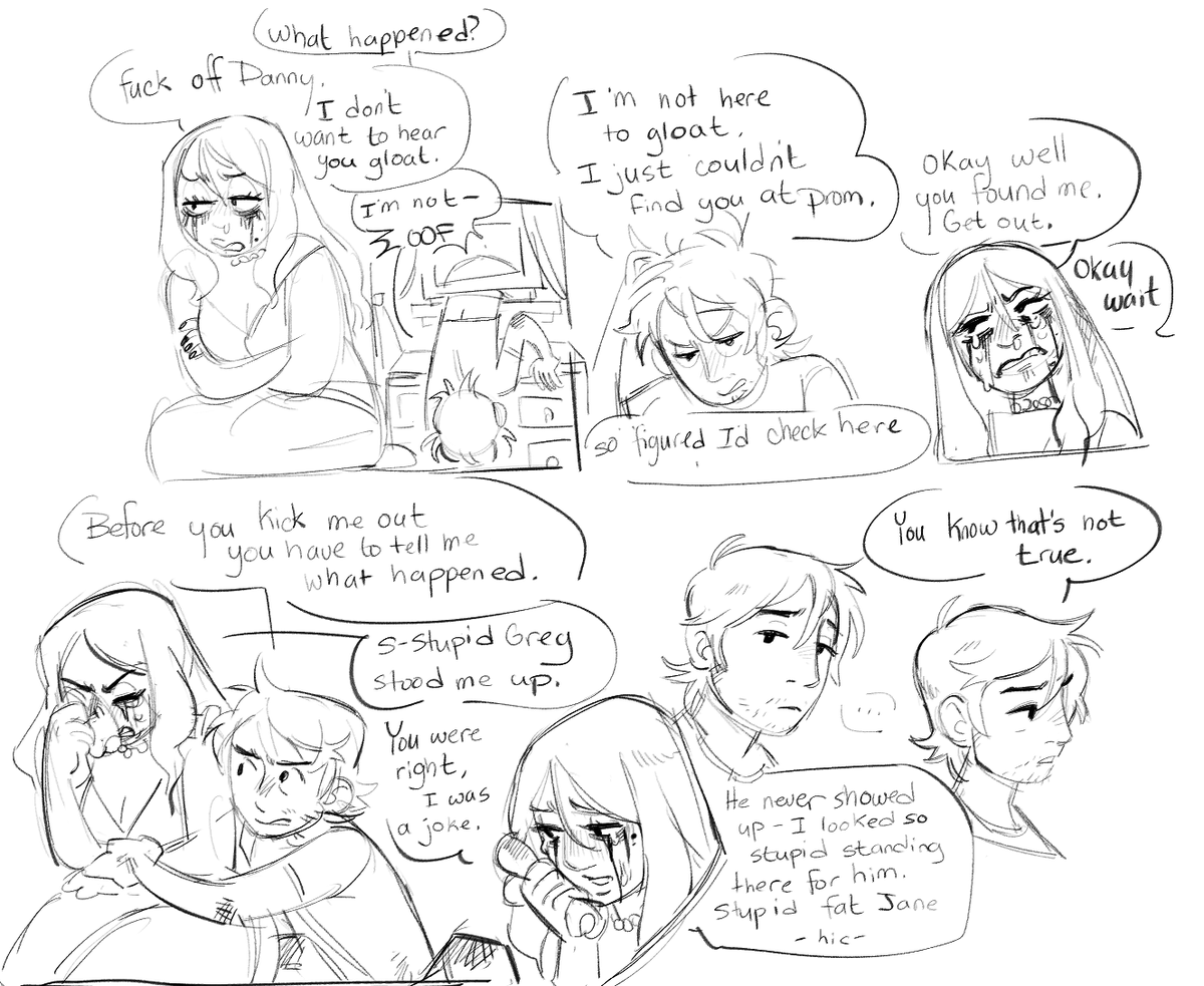 Teen AU Jane and Danny- and their soap opera prom night #DBD #Janny