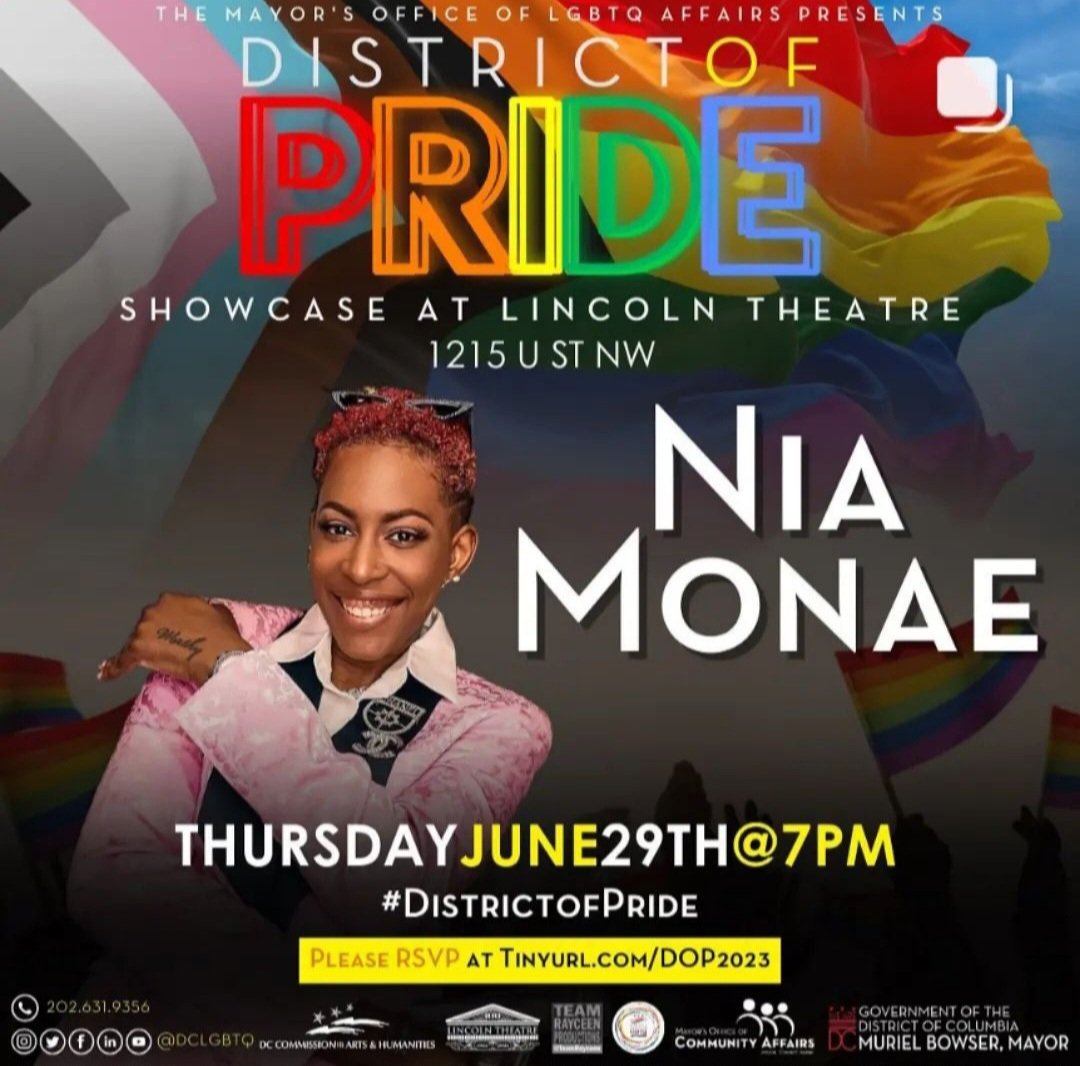 Check out @DCLGBTQ District of Pride on June 29, as we celebrate pride with an all-star lineup featuring @IAMPINKMONI and many others this event is free!!
#Pride #free #dmvevents 
Rayceen.com