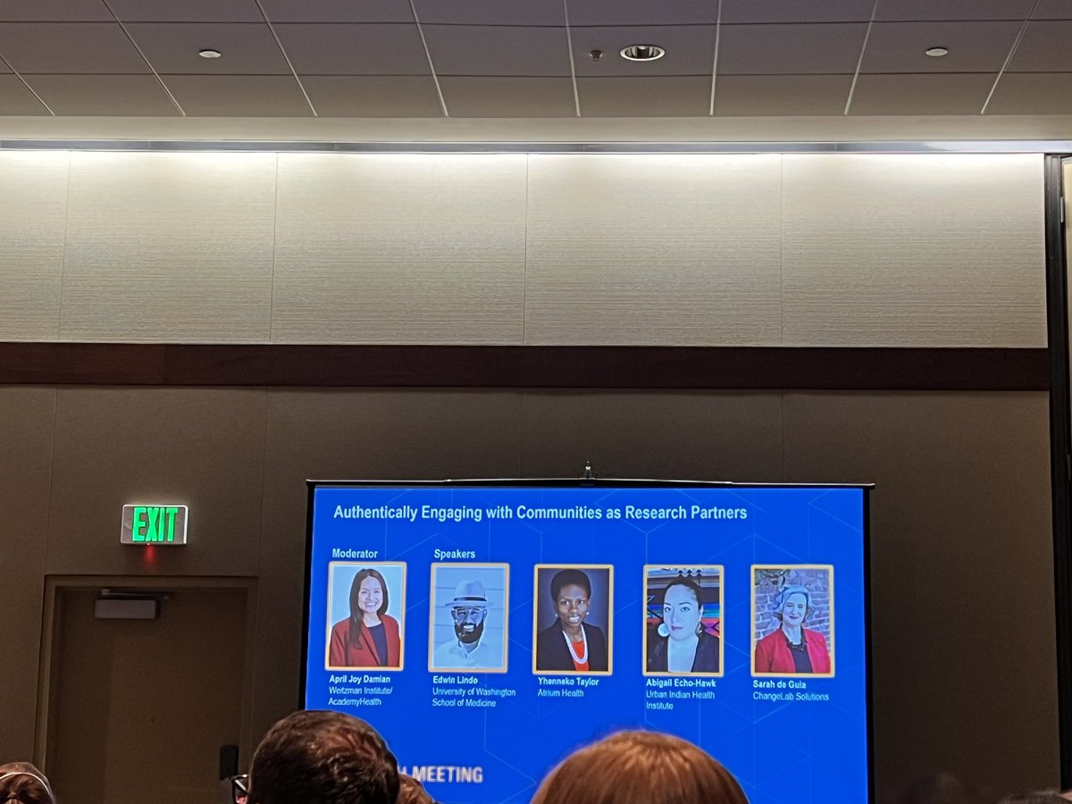 “I am not historically underserved. I am colonially oppressed and institutionally underserved.” @echohawkd3 #ARM23 @AcademyHealth