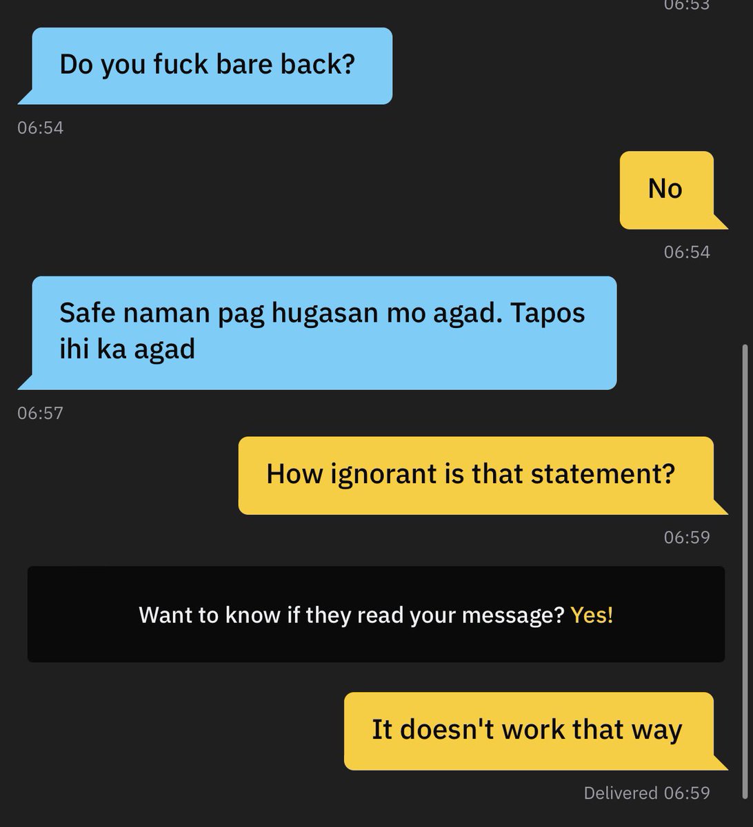 Guys, Ingat naman at konting research bago mag bareback. #safersex #safesex #prep