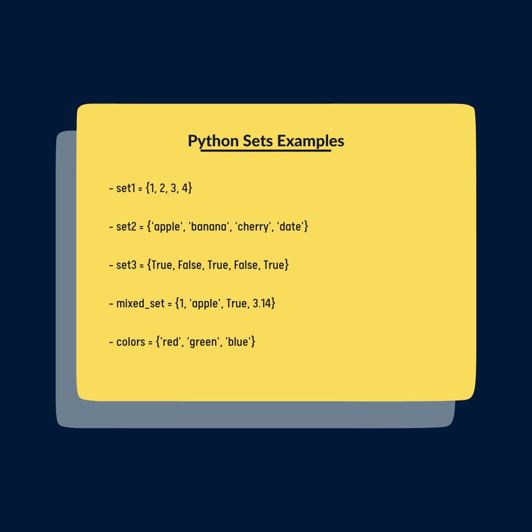 savagecamp3's tweet image. Experience the versatility of sets in Python and perform operations like union, intersection, and more.
.
.
.
.
.
.
.
.
#pythonsets #setoperations #datamanipulation #learnpython #codebeginner #programmingconcepts