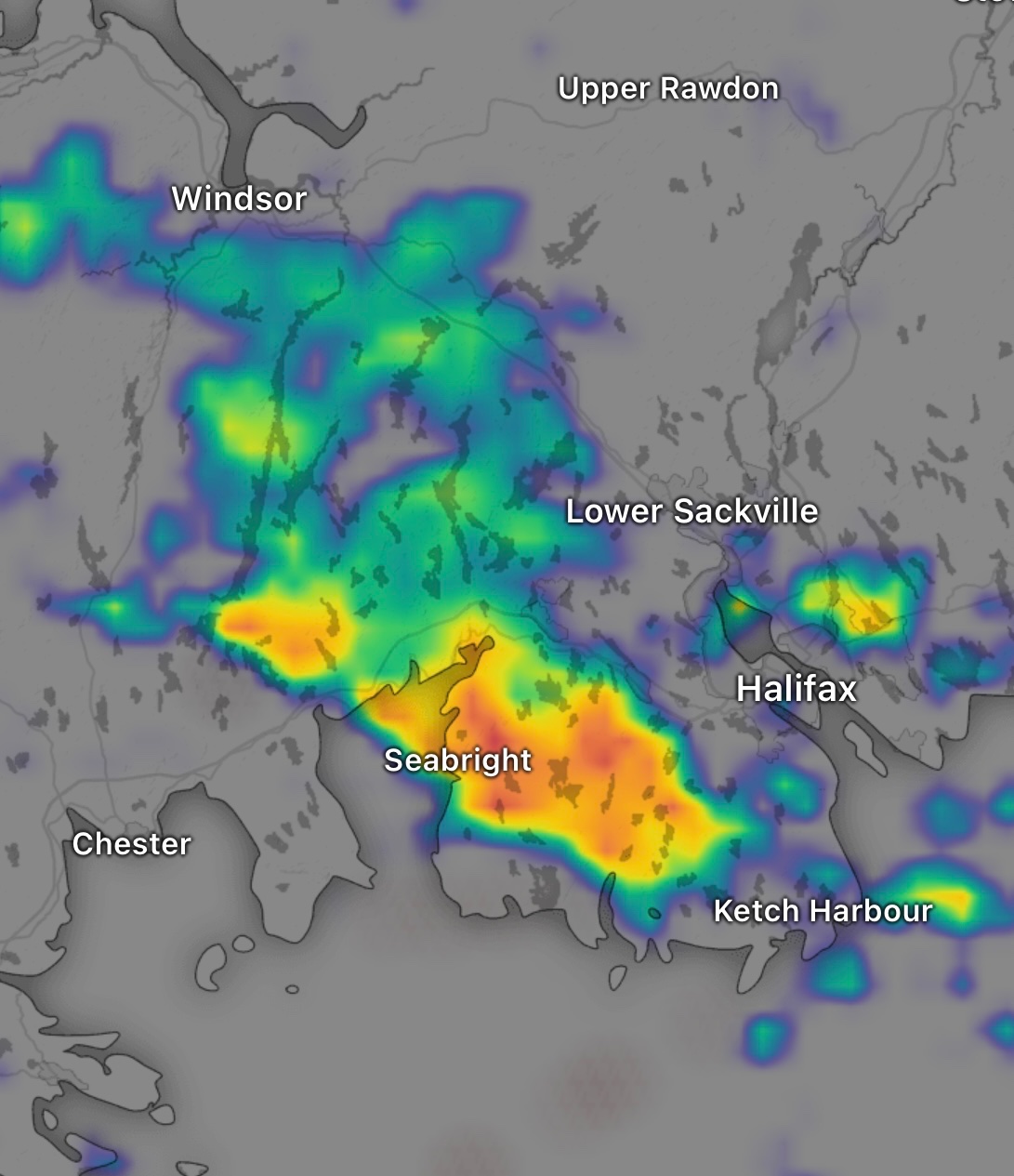 Nova Scotia Weather Centre on Twitter "Rain with some occasional