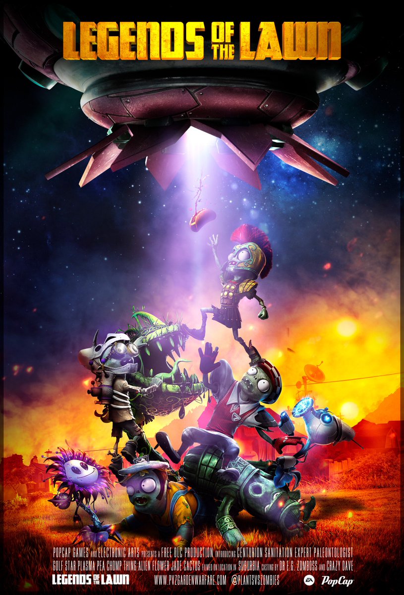 GORE PLANT collaboration poster ポスター Legends of the Lawn - Plants vs. Zombies: Garden Warfare Poster