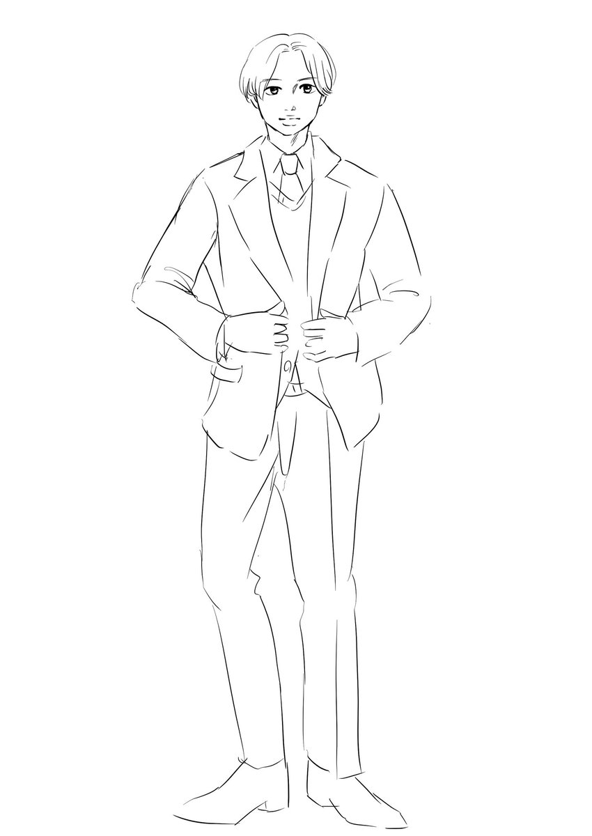 朝の #pinterestクロッキー
SexyZoneの #菊池風磨 さん

重心と傾き具合がカッコよかったのに上手く描けず…！
菊池くん、新しいカギの「イケメン陽キャには騙されない」とかめっちゃ好き。 https://t.co/iTs5ujfYMa