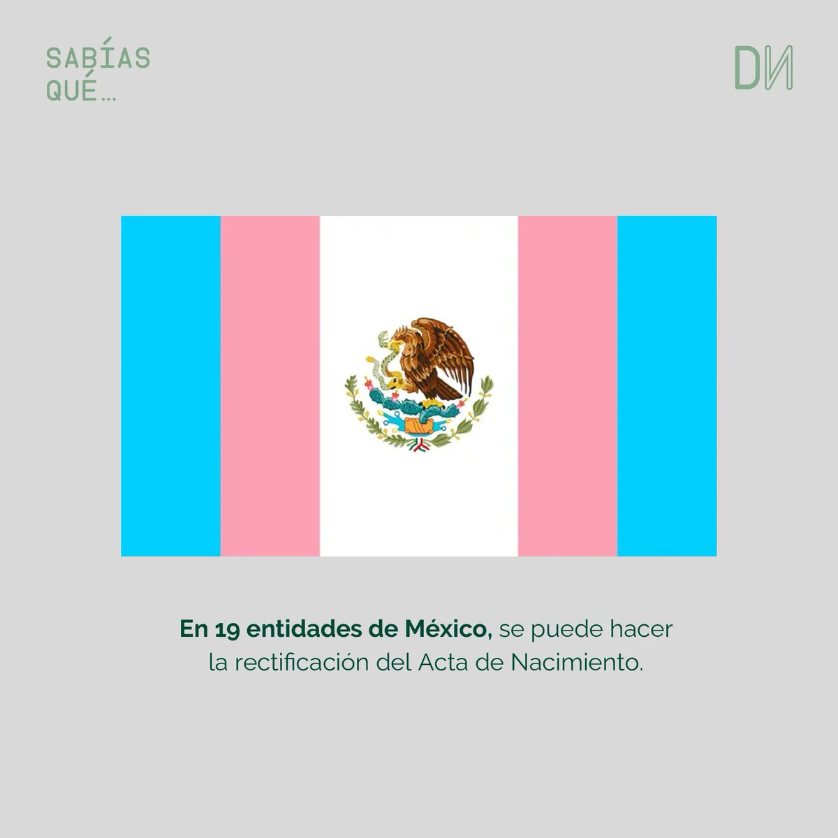 Lunes de #Sabíasque... 

Ley de Identidad de Género

A partir del 2022, en la Ciudad de México se puede realizar la rectificación en el acta en niñxs y adolescentes sin necesidad de un juicio.