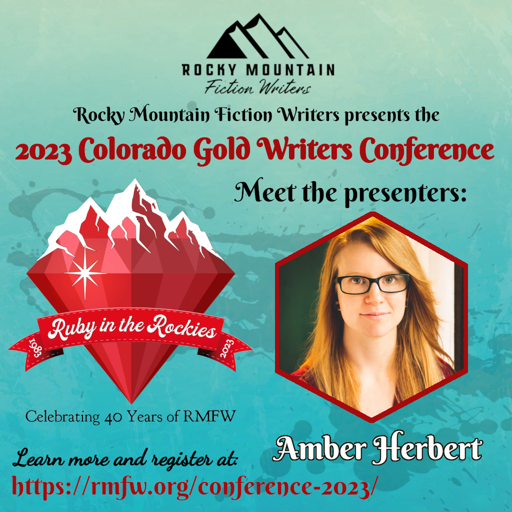 Amber Herbert is a published author from Colorado Springs. She holds a BA in English Literature and has worked as an editor for six years. She writes adult high fantasy, science fiction, horror, and contemporary YA.

#IamRMFW #COGold #writersconference #writingcommuntiy