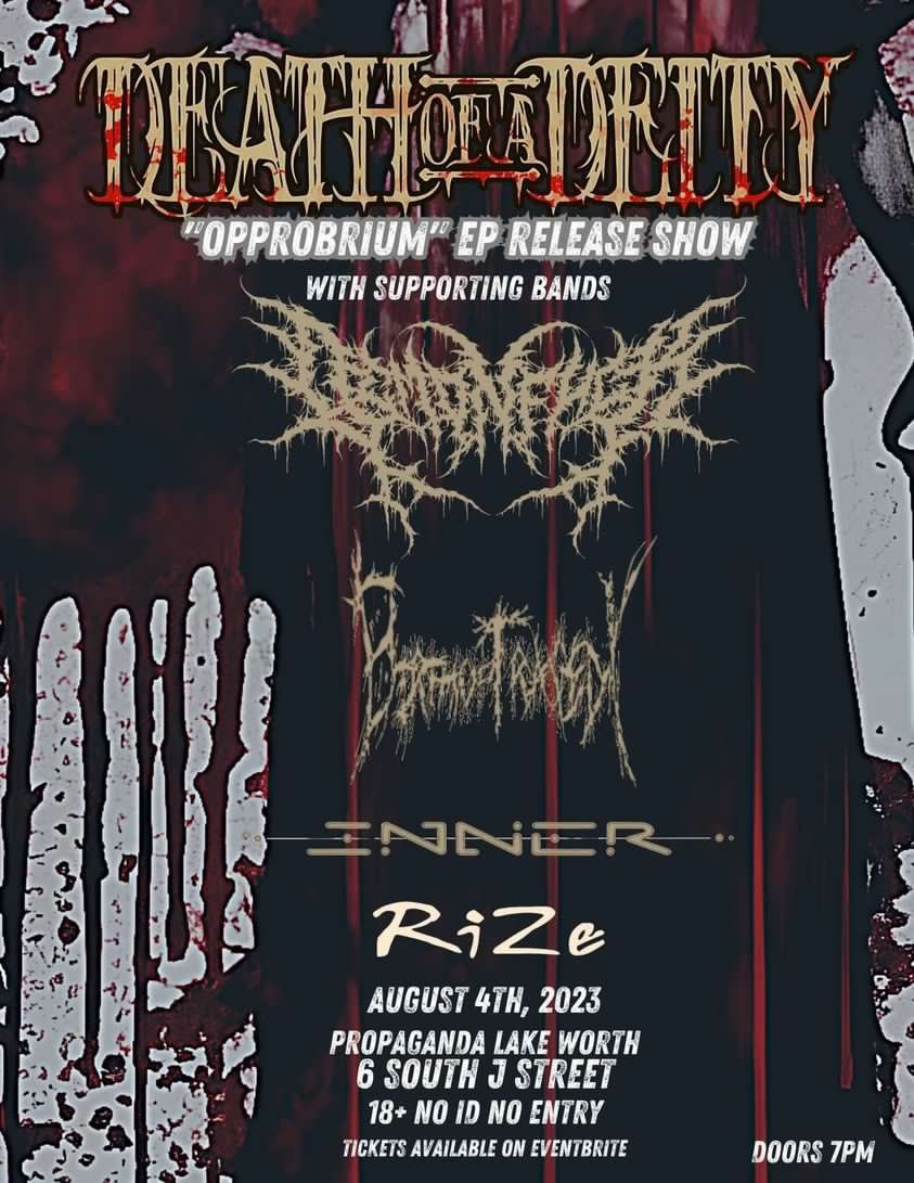 August 4th we opening for <a href="/SouthFLHate/">Death of a Deity</a> Ep release show!
 $10 at the door