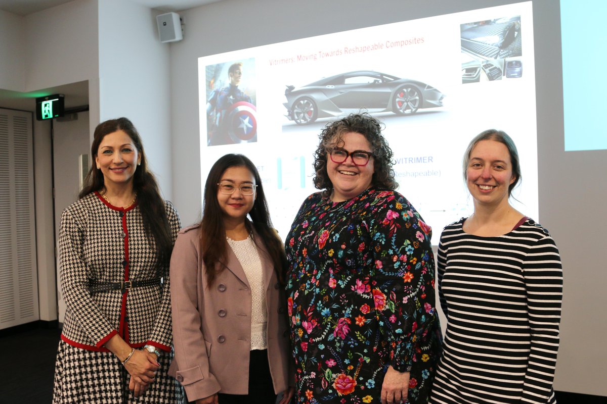 Yesterday's IFM #3mthesis final was on 🔥! Through to the @Deakin finals is runner-up @IsuriNPerera & winner @sharinenoelle (pictured here with IFM Assoc. Director for Research Training Prof. Minoo Naebe, Director @mca178 & Snr HDR Support Coordinator Zoe Smith). Go Team IFM! 🎉