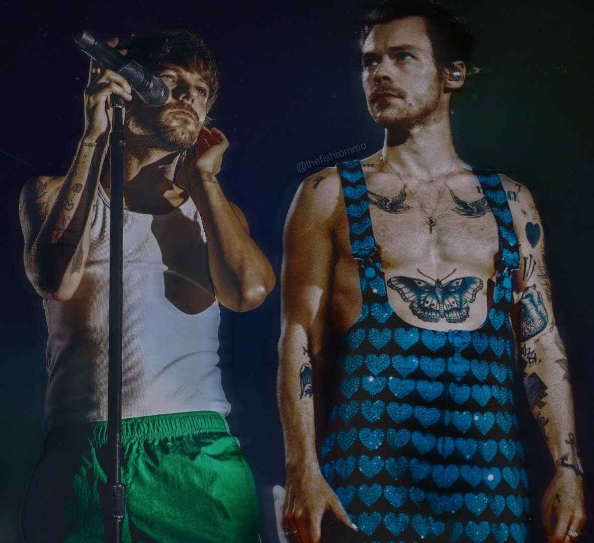 aGUTSgirl's tweet photo. a bluegreener duo 💚💙

#manip #larry #LouisTomlinson #HarryStyles #larrymanip #larrymanips #larrystylinson #fanart #larryfanart #larryfanarts #larrystylinson #larries https://t.co/yeYc03ueHN