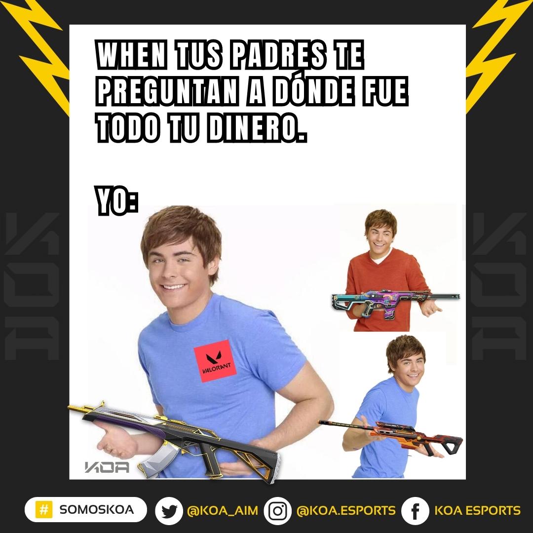 When tus padres te preguntan a dónde fue todo tu dinero...

#VALORANT #meme #gaming #esports #videogames #gamer #funny