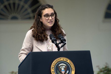 mia_tretta's tweet image. Last year I was invited to The White House to introduce @POTUS . I wish I was invited for winning a spelling bee, or my GPA.
I was invited because I was SHOT at school & I now push every day for a safer America. Fight for the things you believe in, the good people WILL listen.